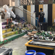 Bottle recycling operation.